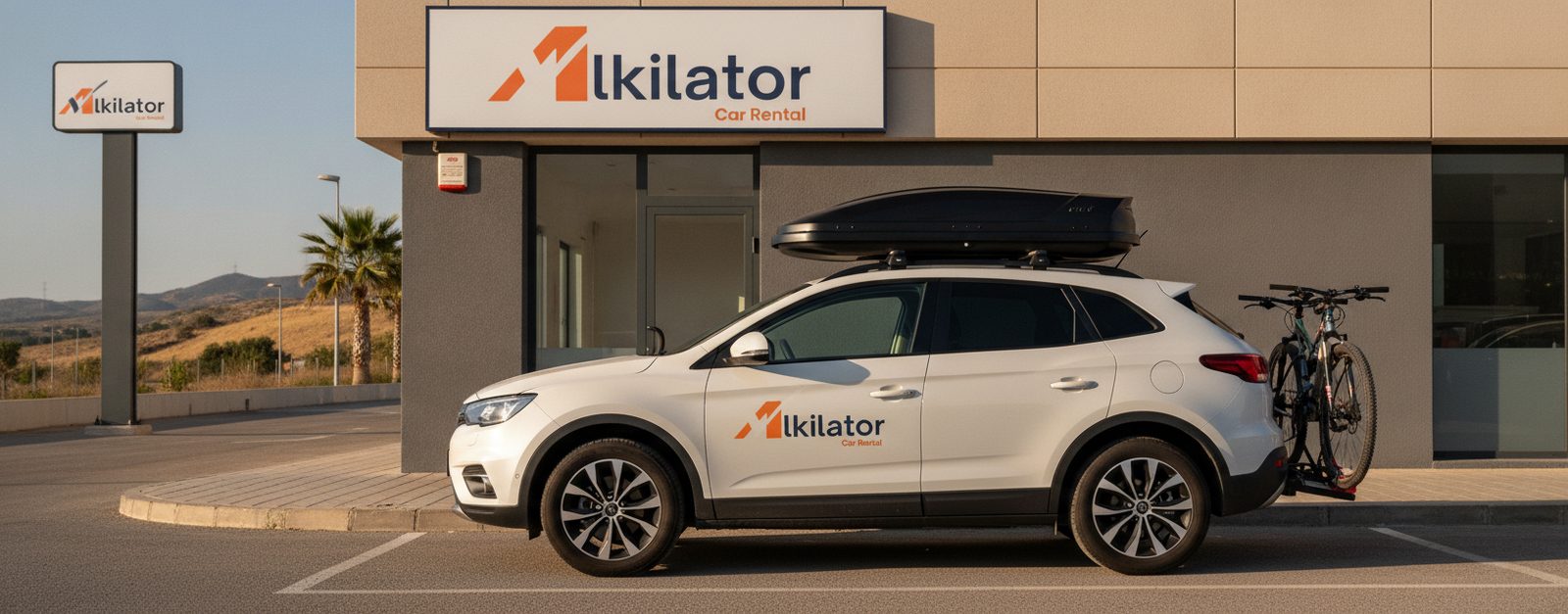 Coches de alquiler de Alkilator circulando por una ciudad española