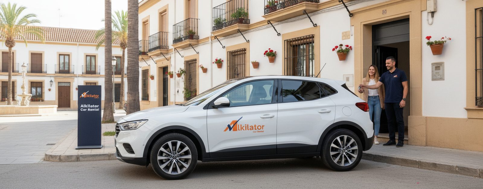 Furgonetas de alquiler de Alkilator en la zona portuaria