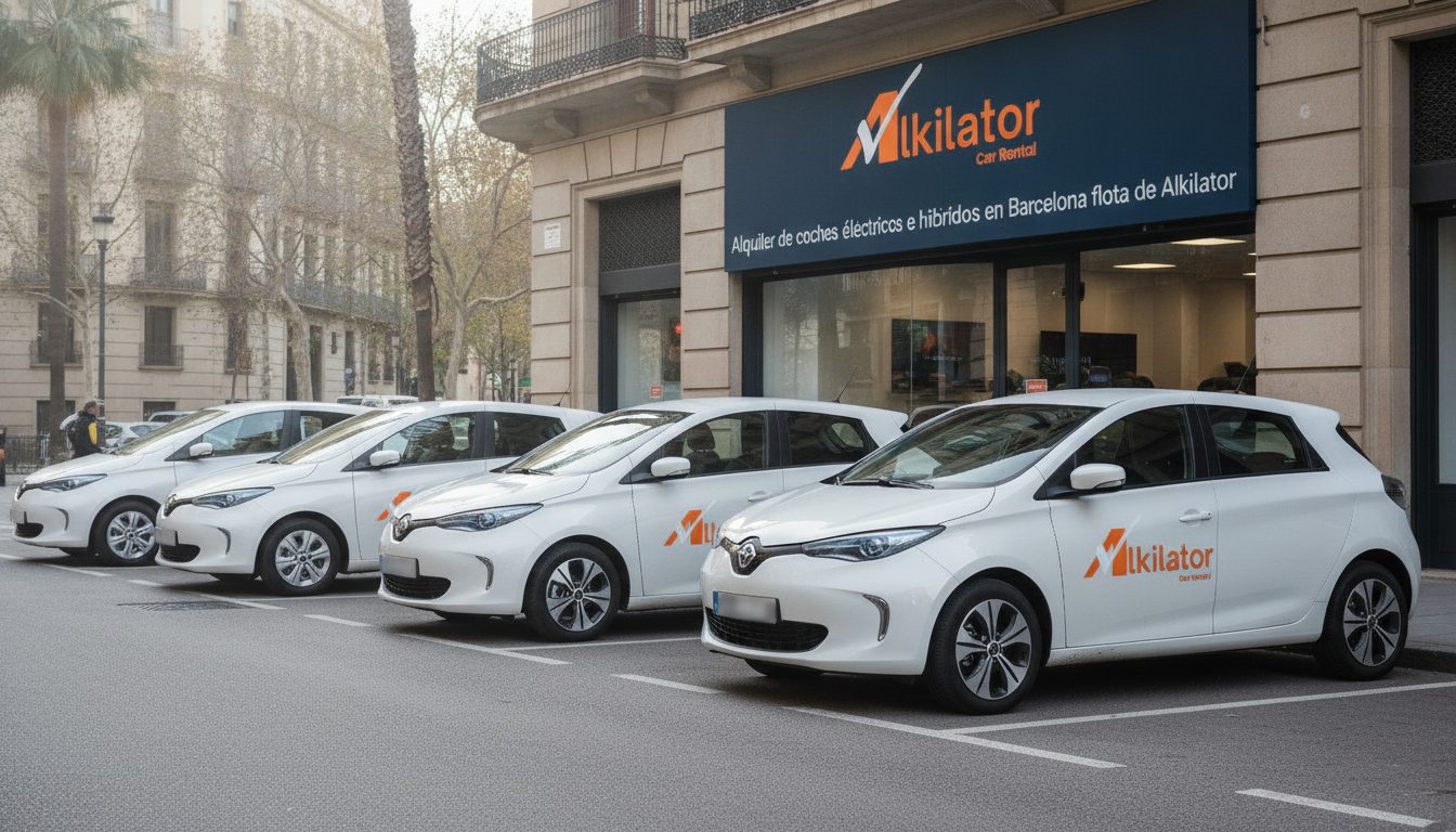 Alquiler de coches eléctricos e híbridos en Barcelona — flota de Alkilator